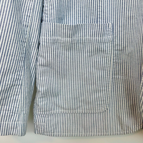 Men's NWOT Tommy Hilfiger Twill Sports Coat in White & Blue Stripe, Size M - Picture 8 of 14